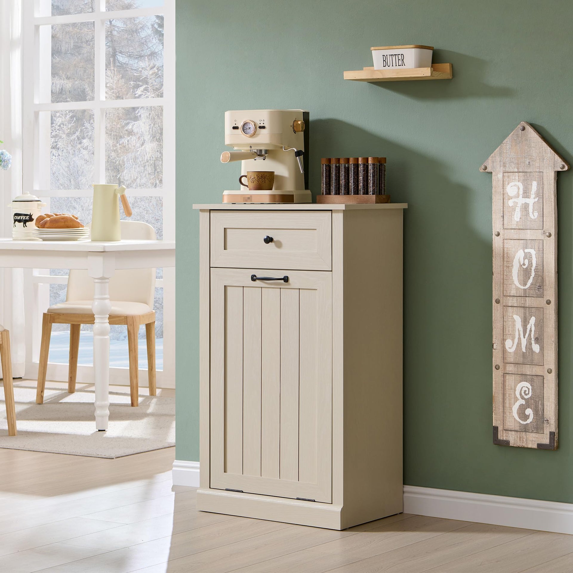 Tilt Out Laundry Hamper Cabinet