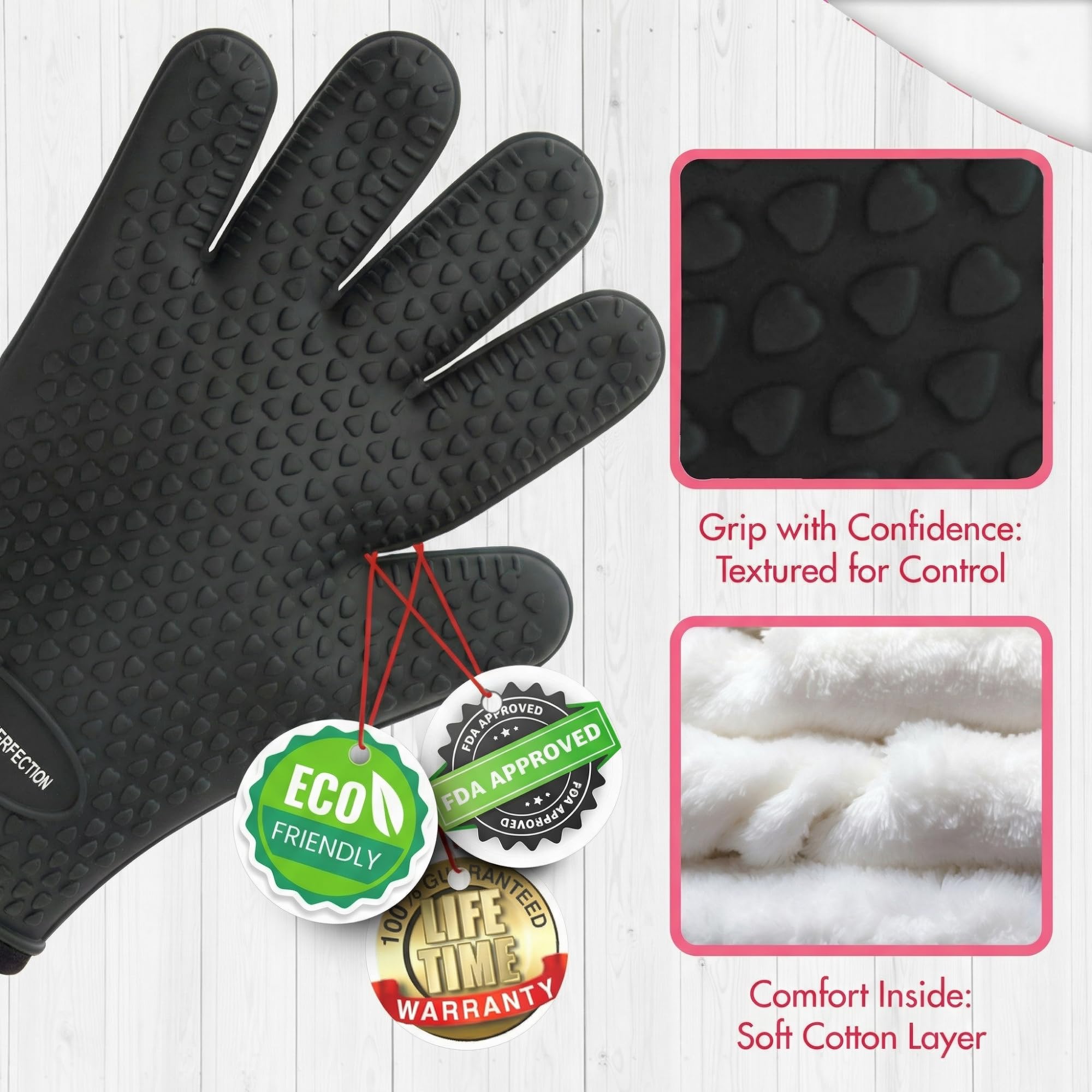 S Silicone Smoker BBQ Gloves
