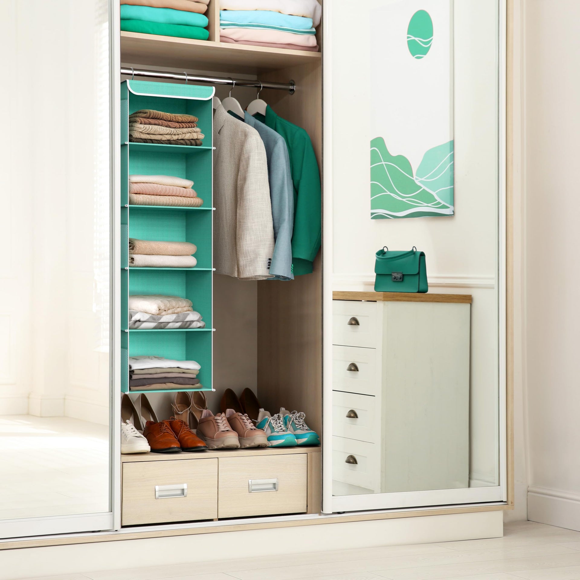 5 Shelf Hanging Closet Organizer