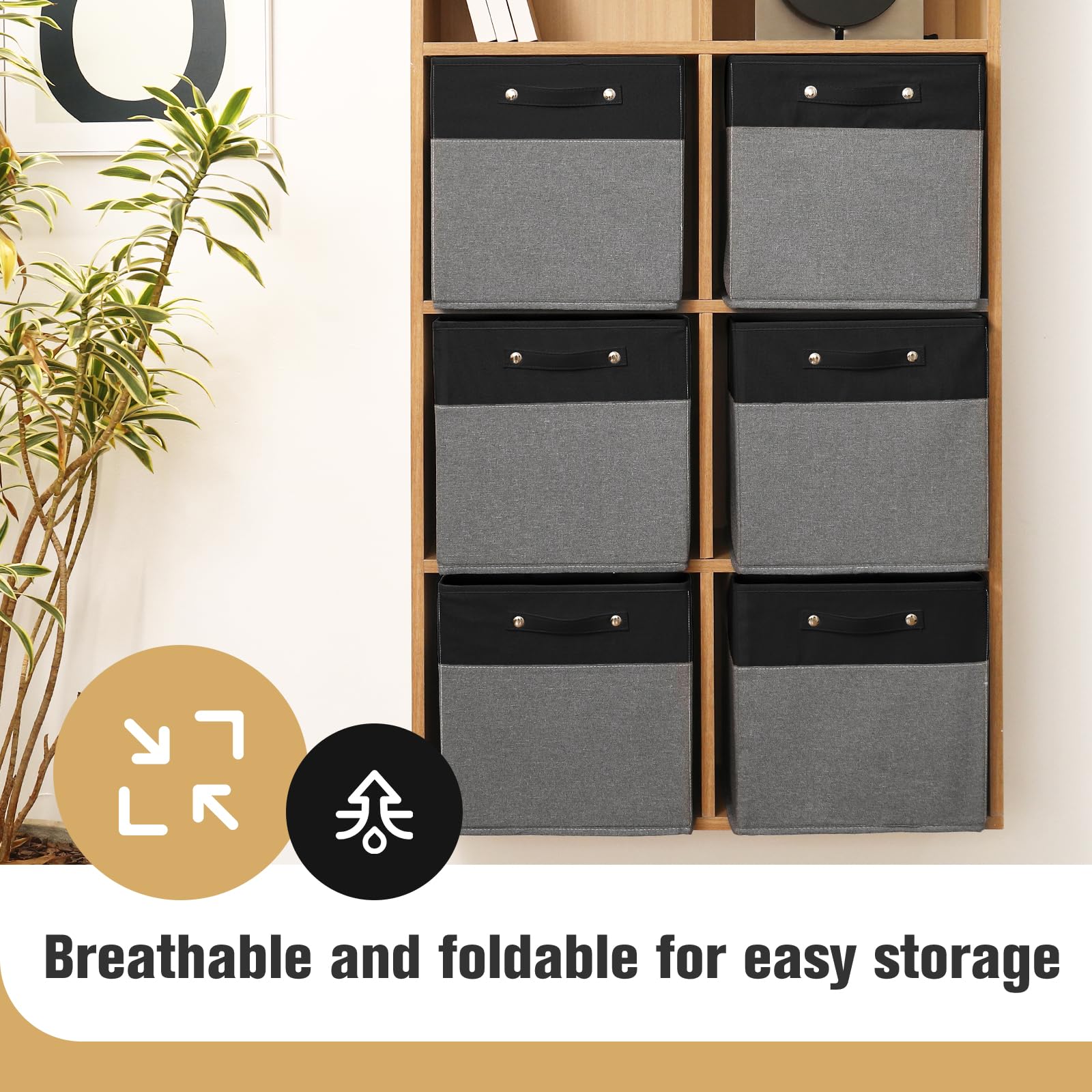 13x13x13 Storage Cube Bins 4 Pack