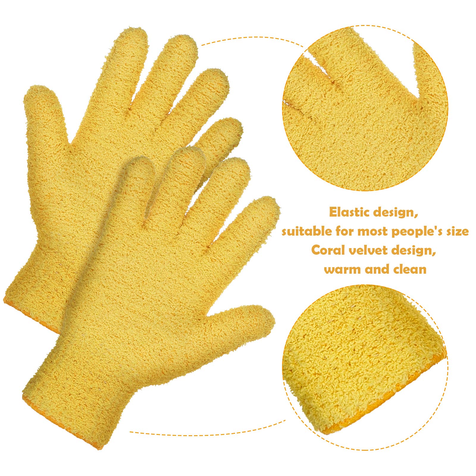 2 Pairs Microfiber Gloves for Plants (2 Count)