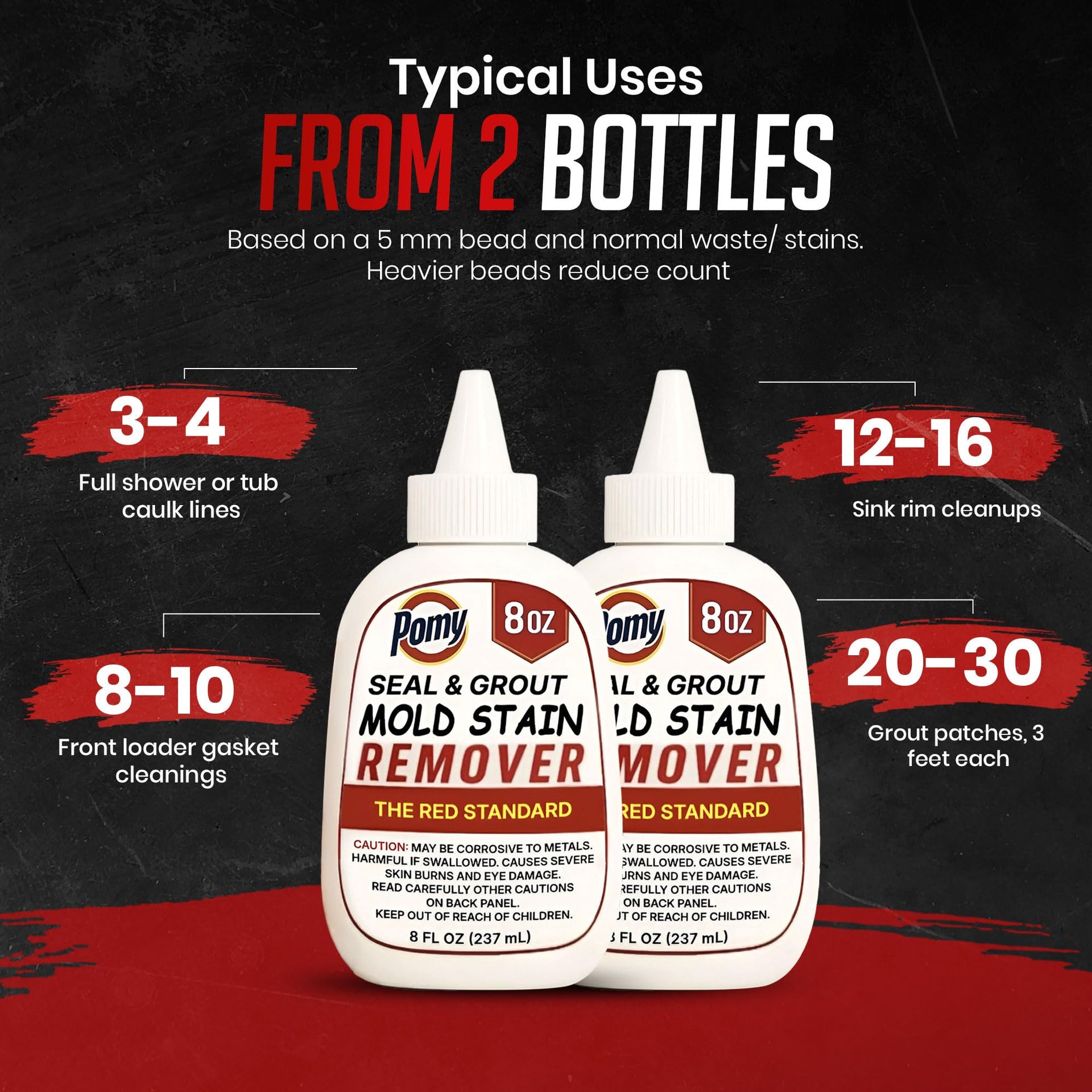 Professional Grade Mold Stain Remover Gel (16 Fl Oz)