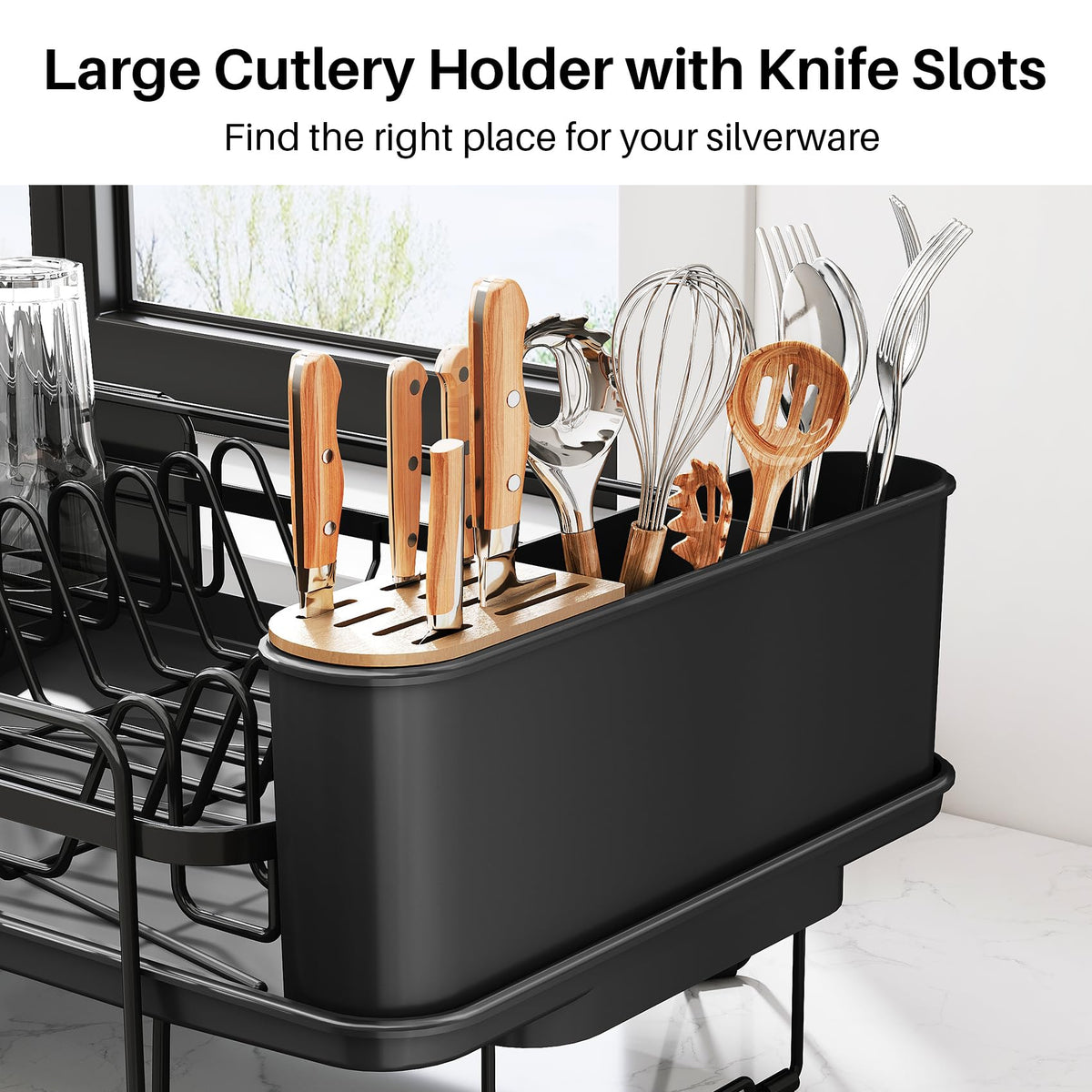 Large Dish Drying Rack for Kitchen Counter