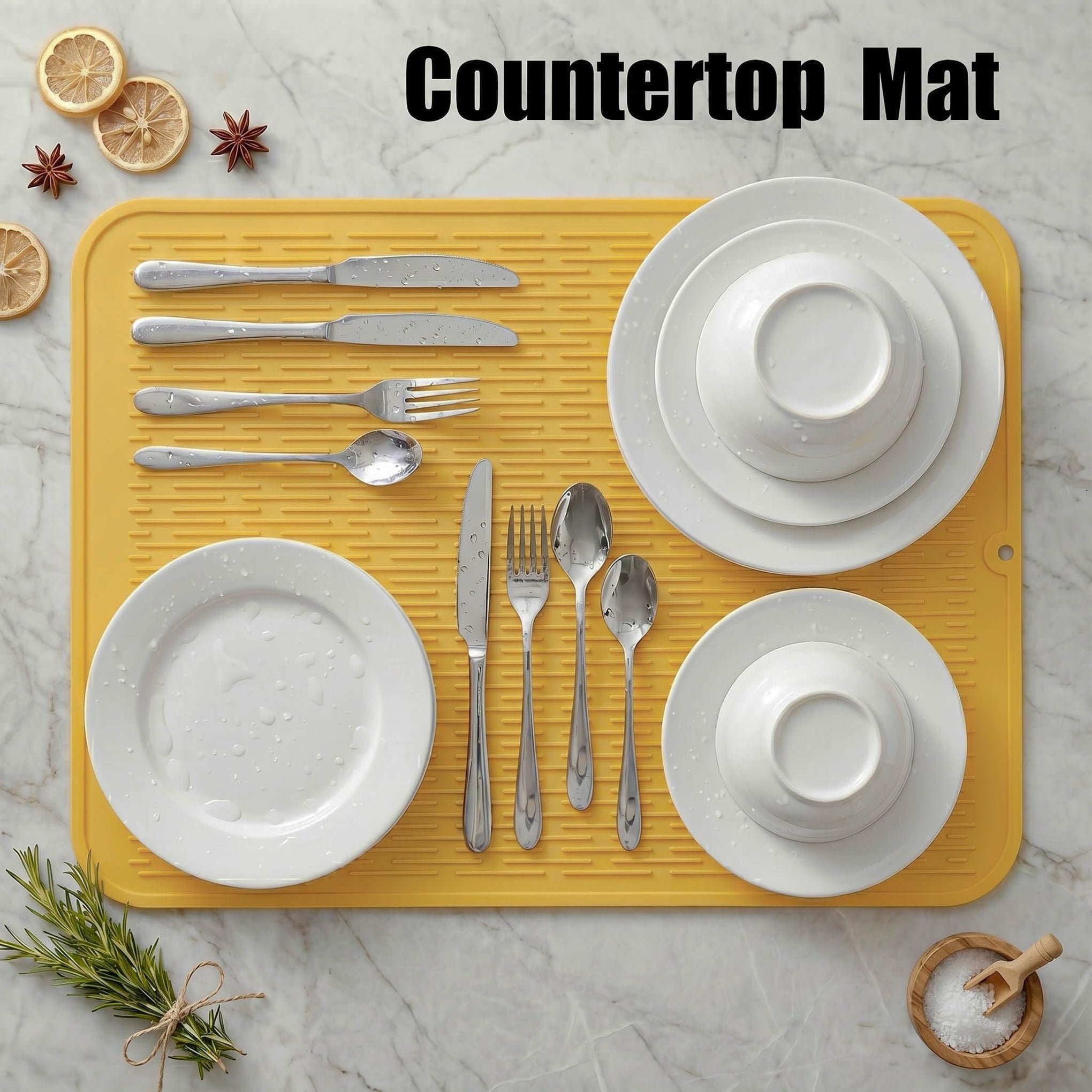 Silicone Dish Drying Mat for Multiple Usage