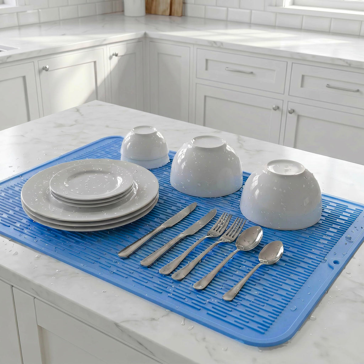 Silicone Dish Drying Mat for Multiple Usage