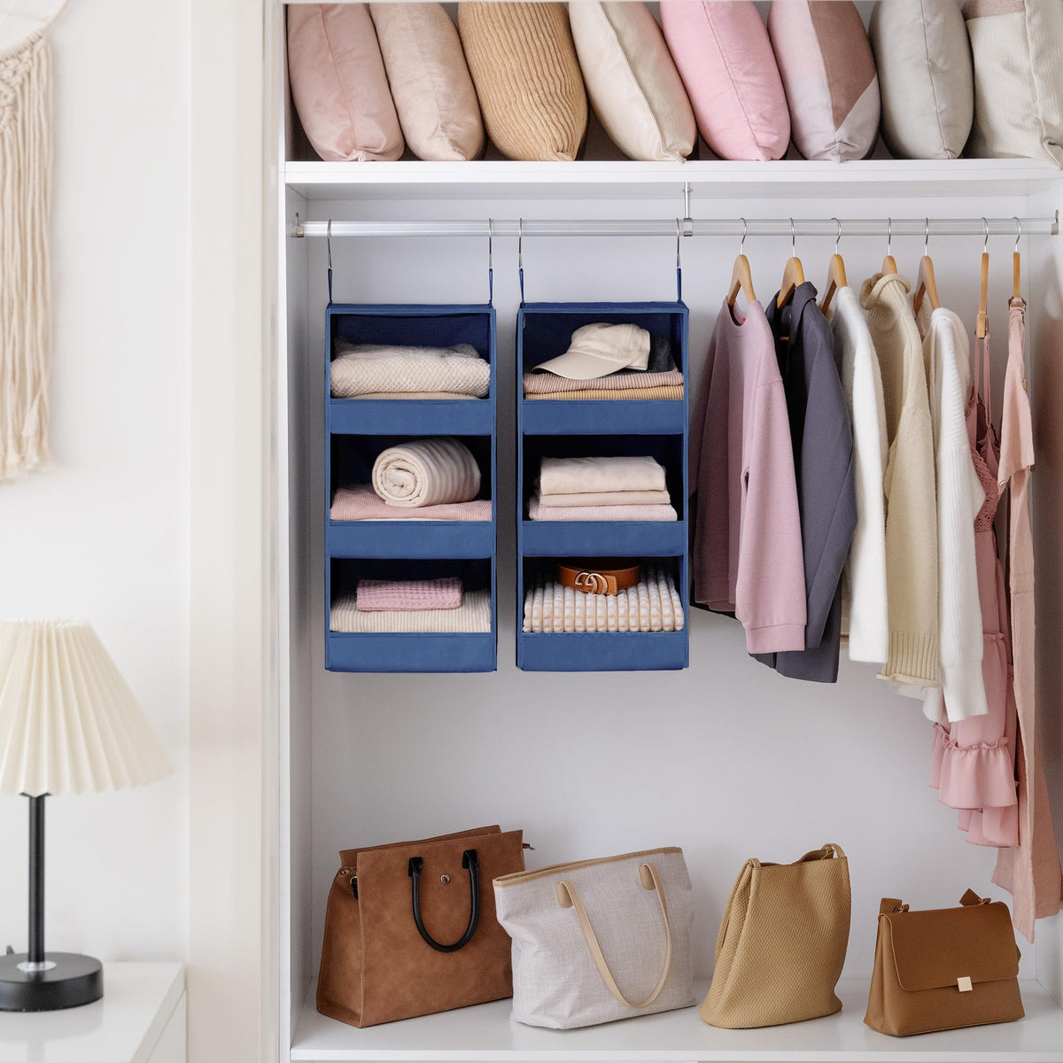 3 Shelf Hanging Closet Organizer (2 Count)