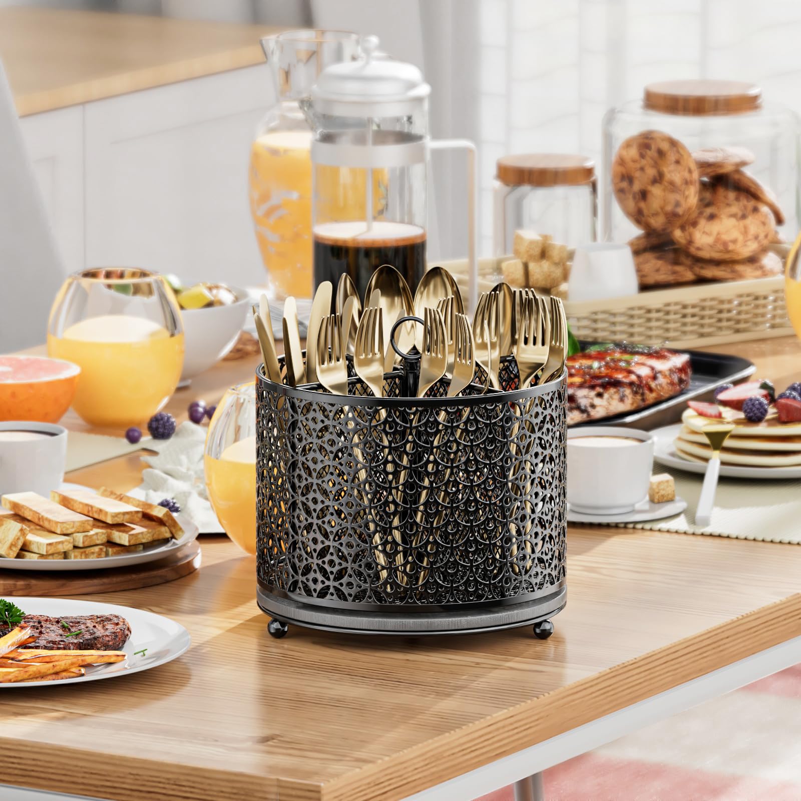 360° Rotating Kitchen Utensil Holder