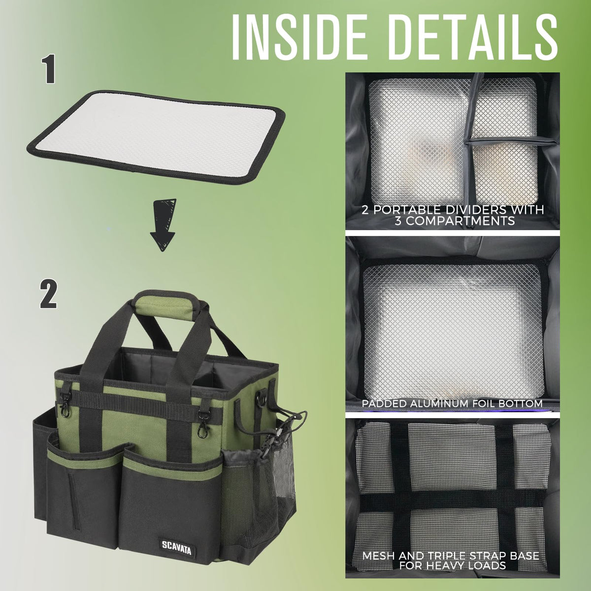 Compact Wearable Cleaning Caddy with Handle & Shoulder Straps