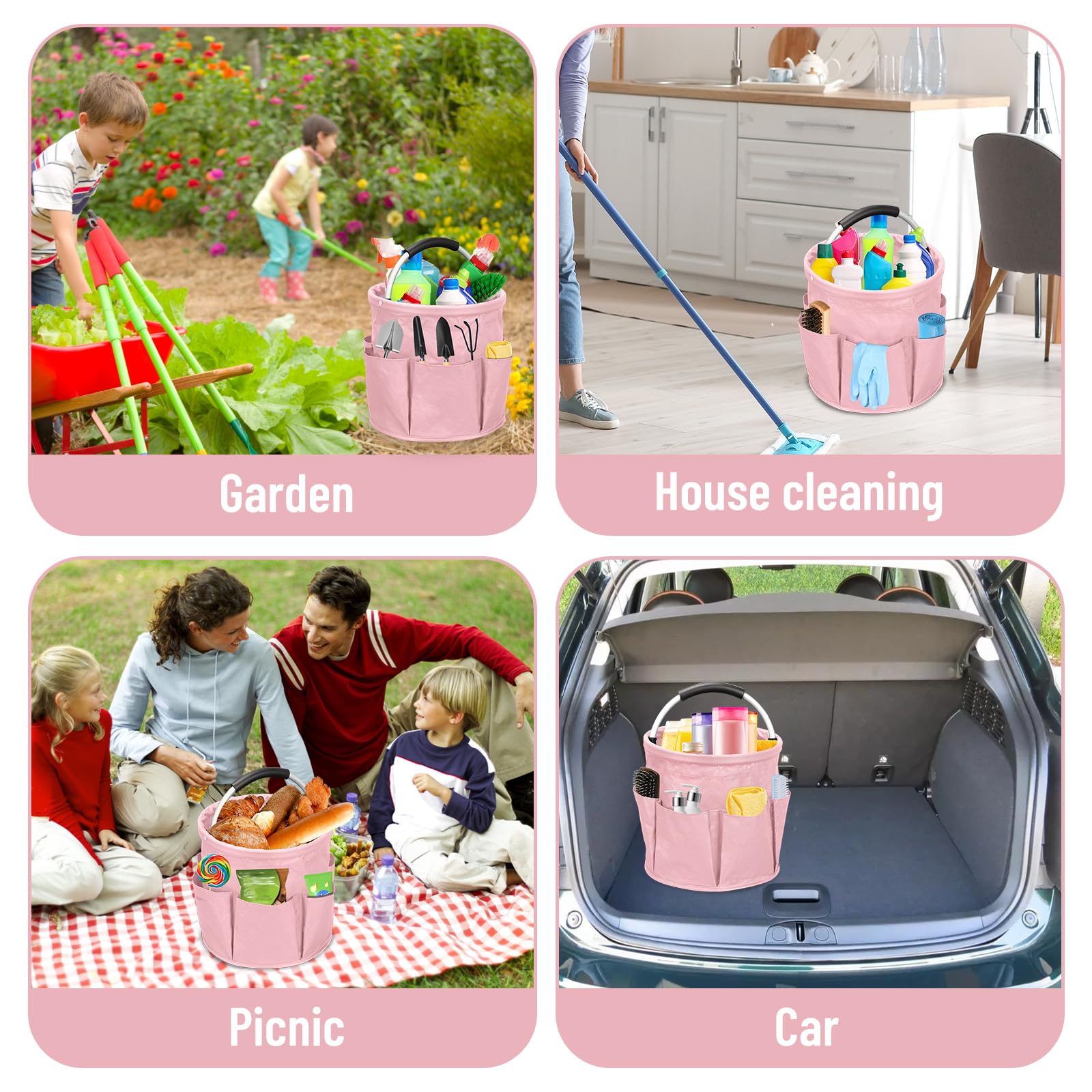 17L Cleaning Caddy with Handle