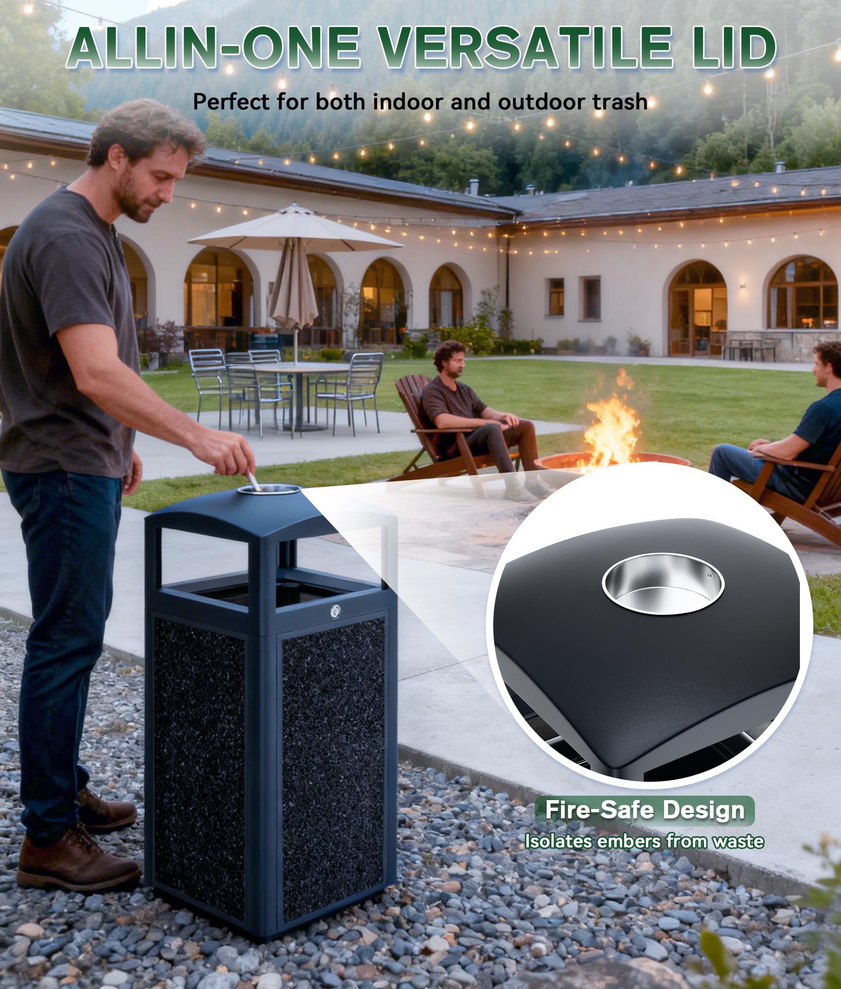 Outdoor Trash Can Commercial