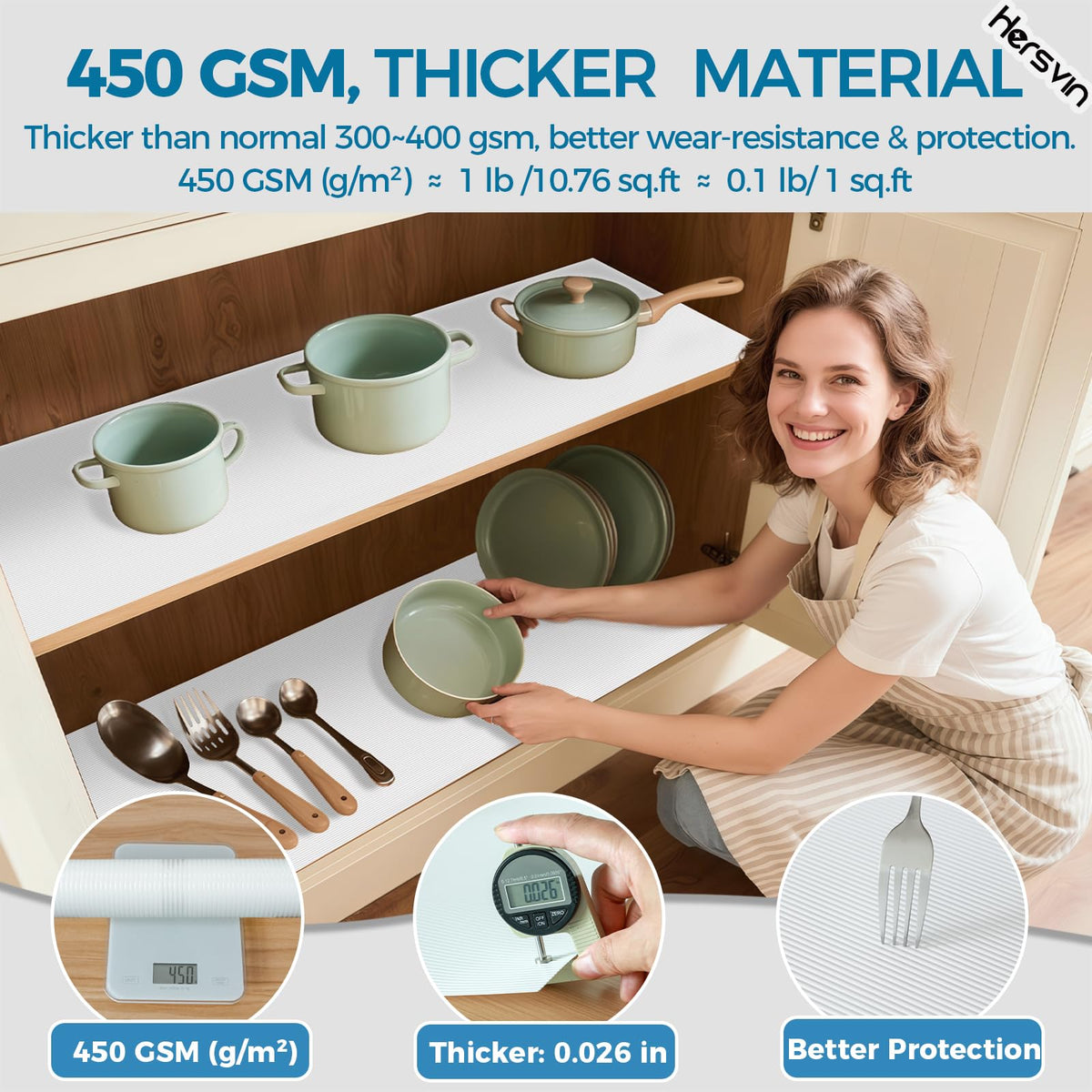 Shelf Liners 10 in x 20 ft EVA Drawer Mats