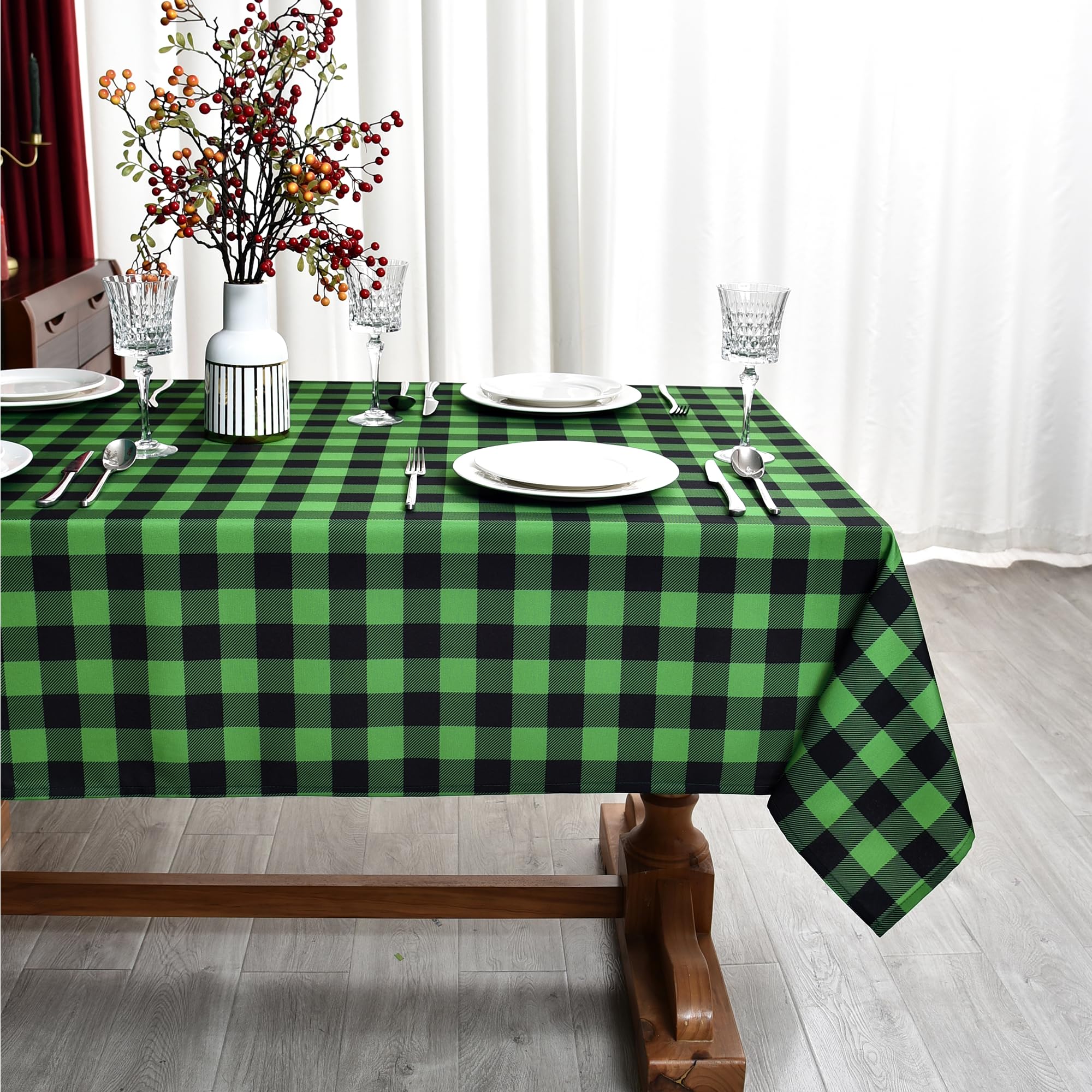 Waterproof Plaid Tablecloth Fabric
