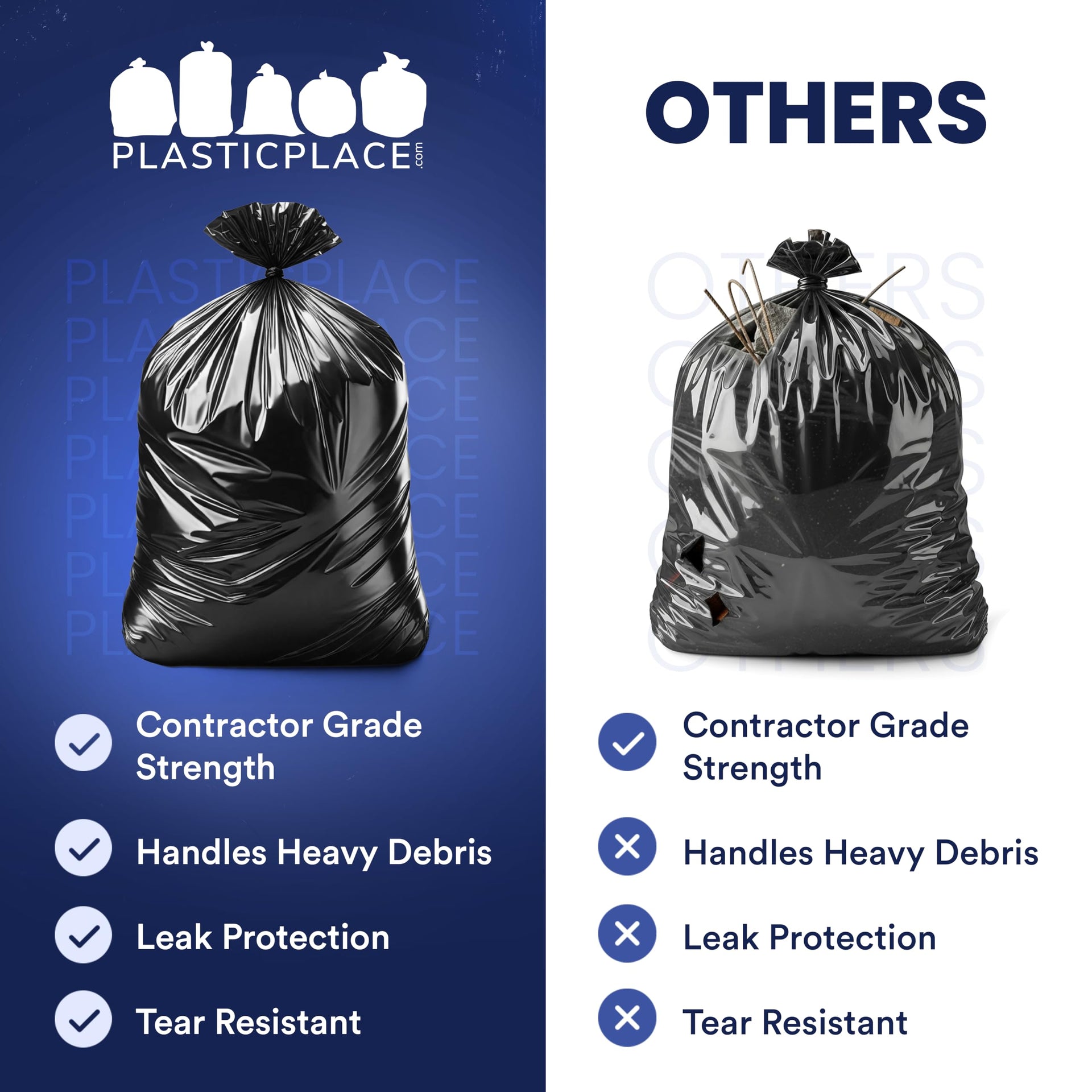 55 Gallon Contractor Bags (32 Count)