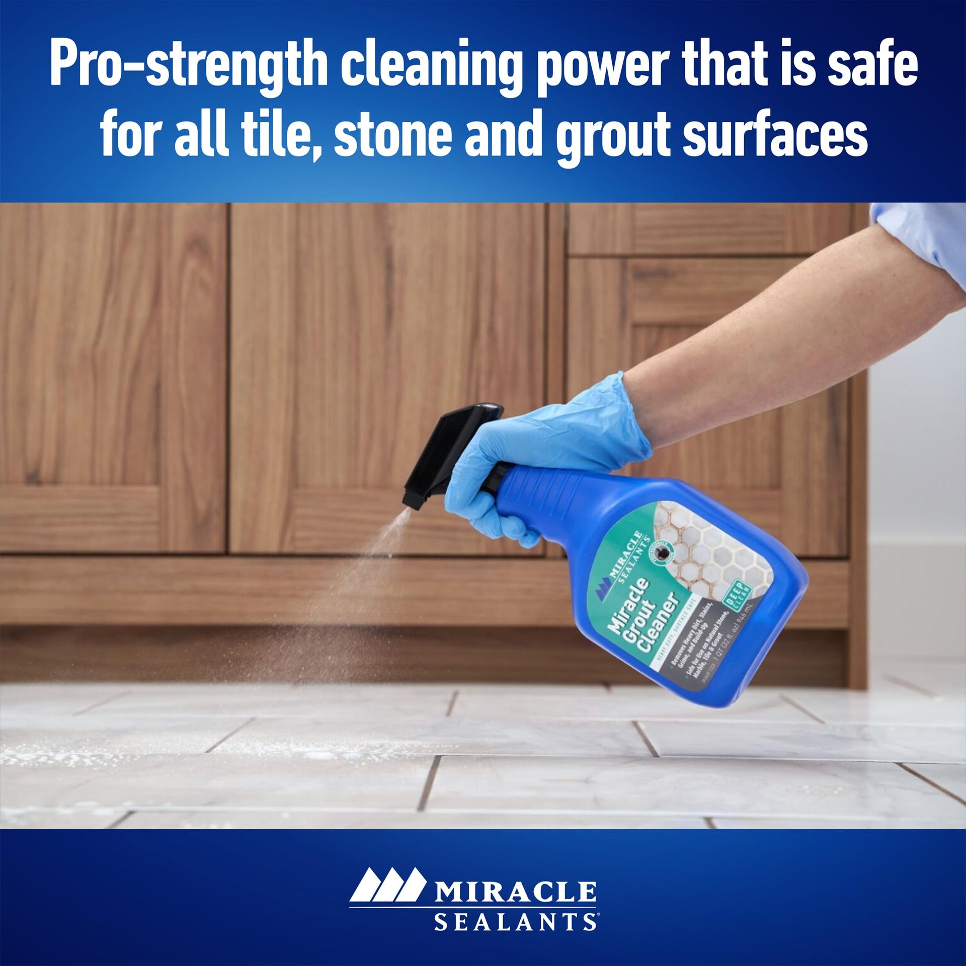 Heavy Duty Grout Cleaner Spray for Tile & Stone (32 Fl Oz)
