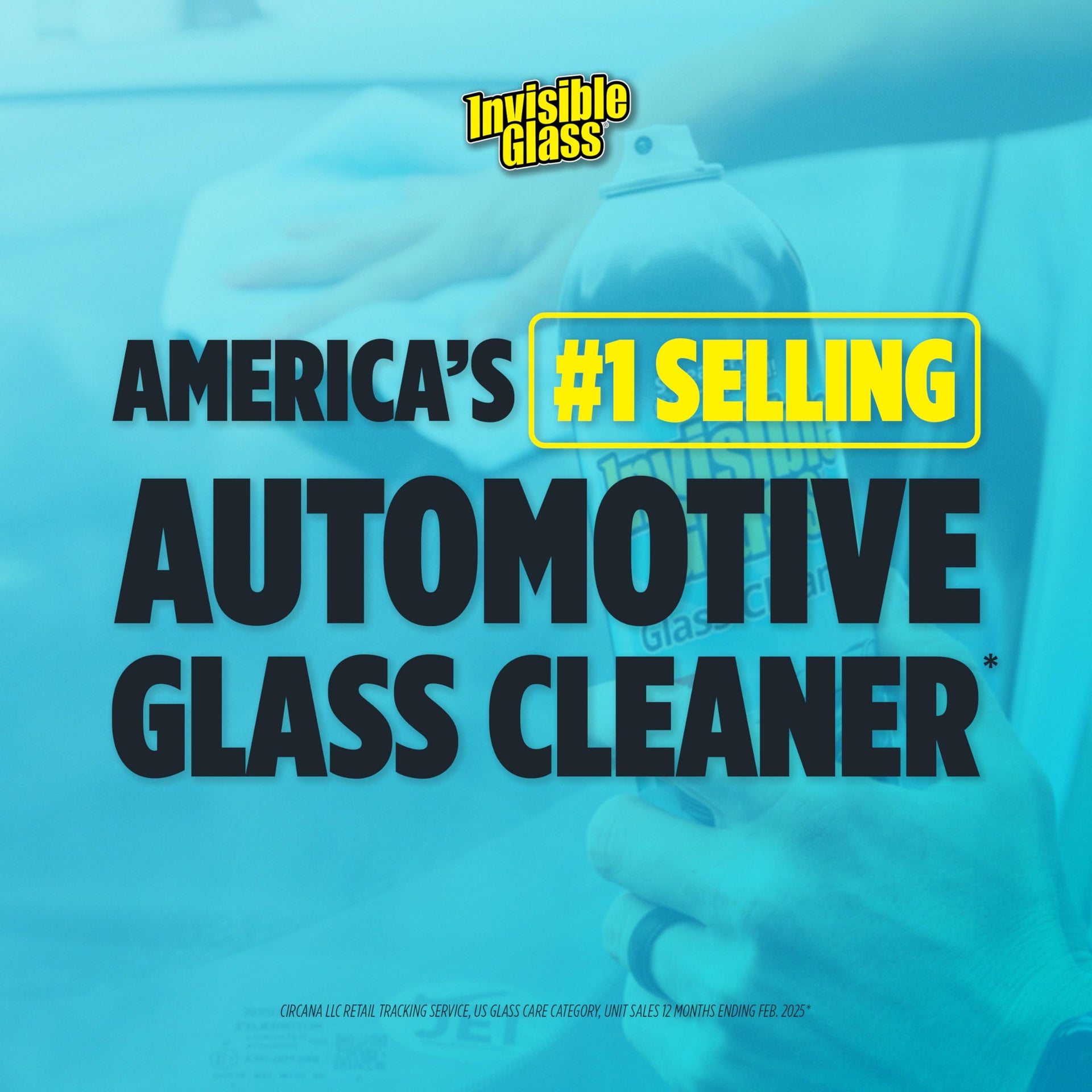 92163 4PK Premium Glass Cleaner Spray for Car Windshields and Windows (64 Fl Oz)
