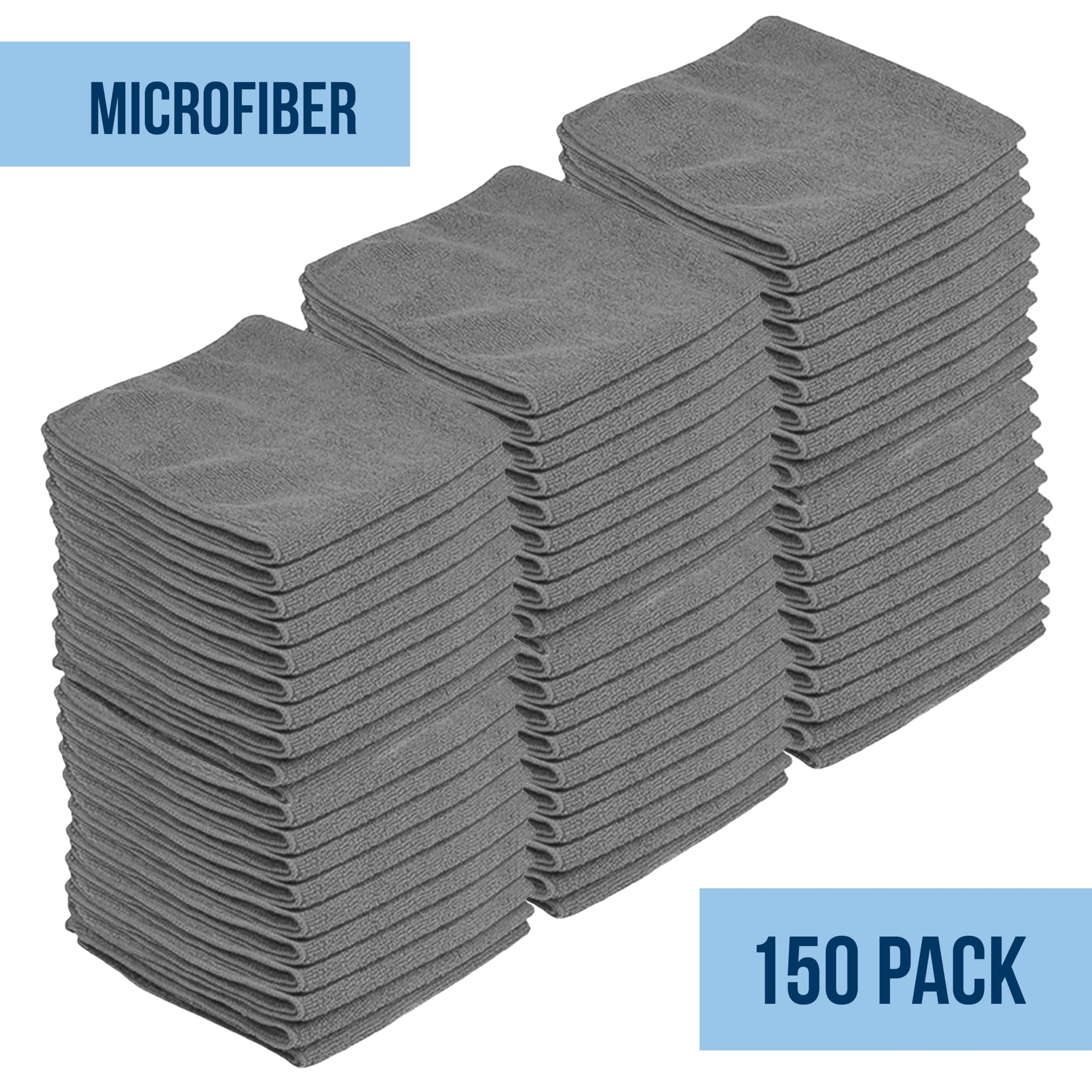 Microfiber Cleaning Cloth 11.5" x 11.5" 150 Pack (150 Count)