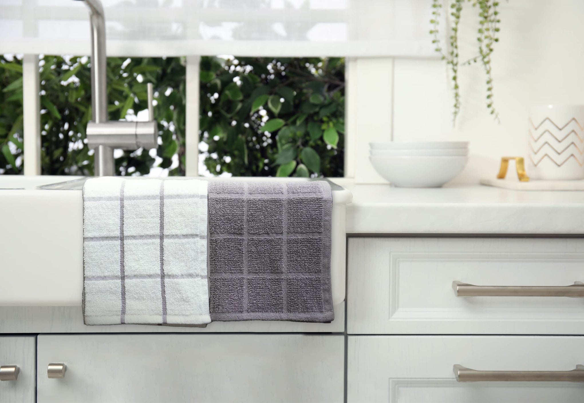 100% Cotton Terry Dish Cloth & Dish Towel (6 Count)