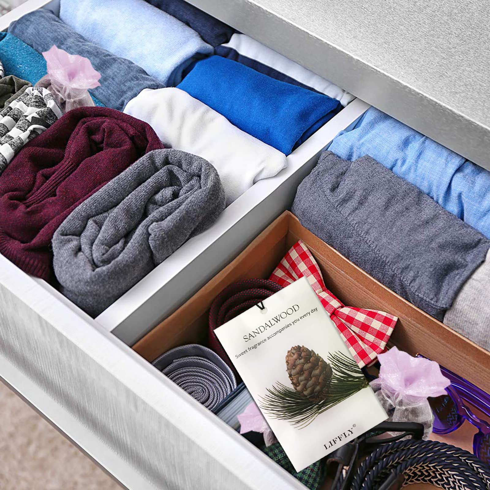 14 Packs Scented Sachets Bags fit Drawers and Closets 14 Scent Gift Box (14 Count)