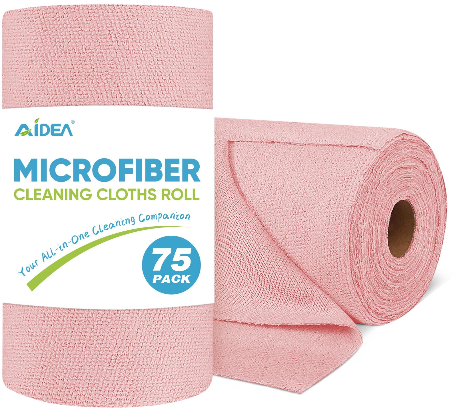 Microfiber Cleaning Cloth Roll (75 Count)