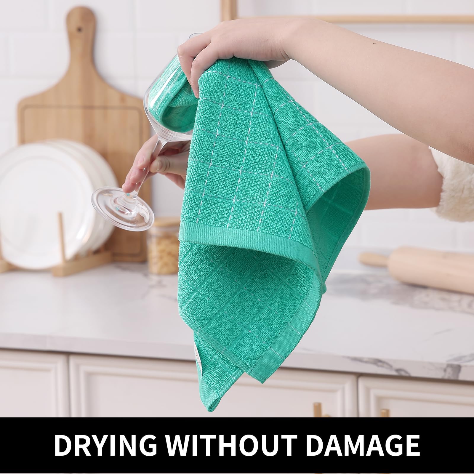100% Cotton Terry Kitchen Towels (8 Count)