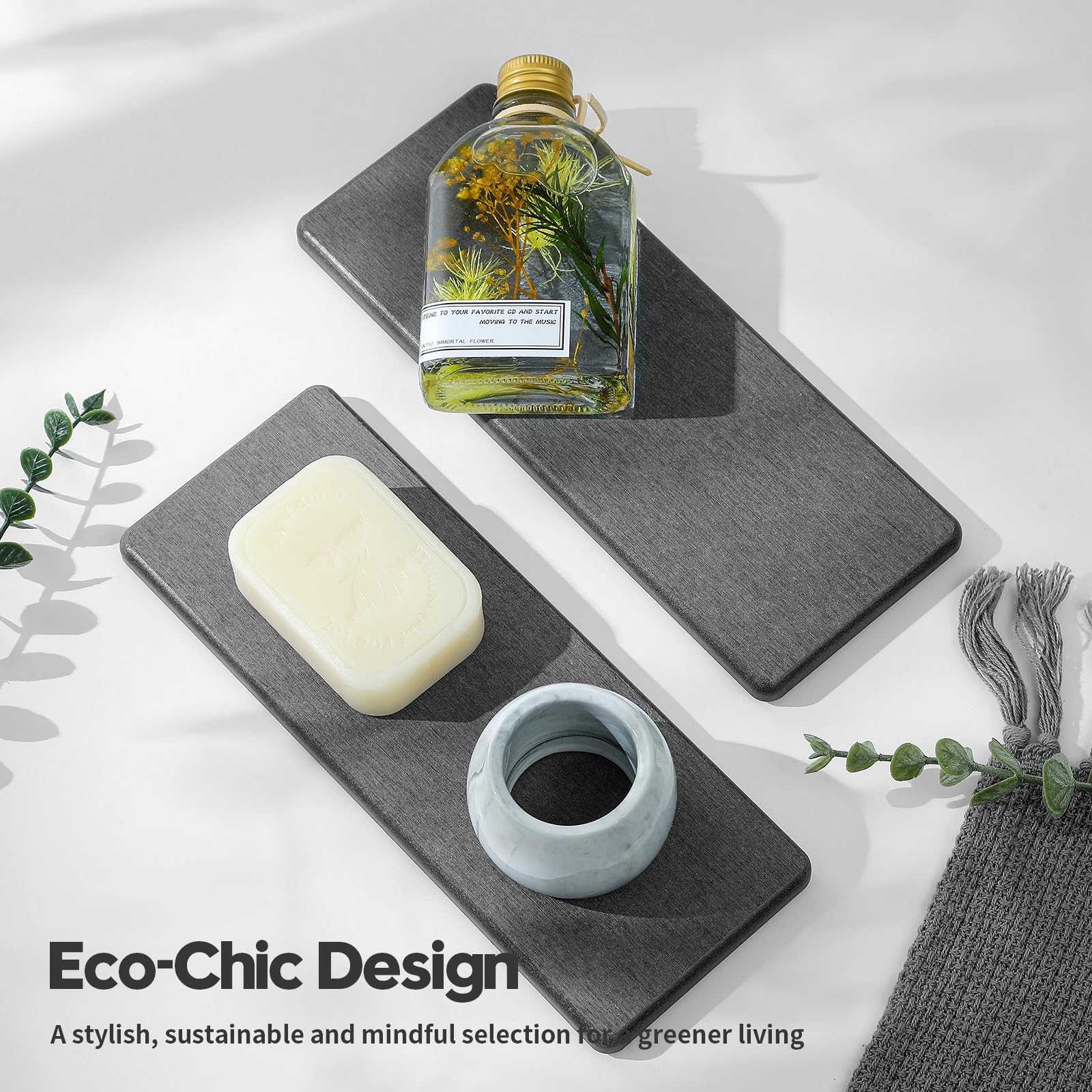 2PCS Bathroom Trays (2 Count)