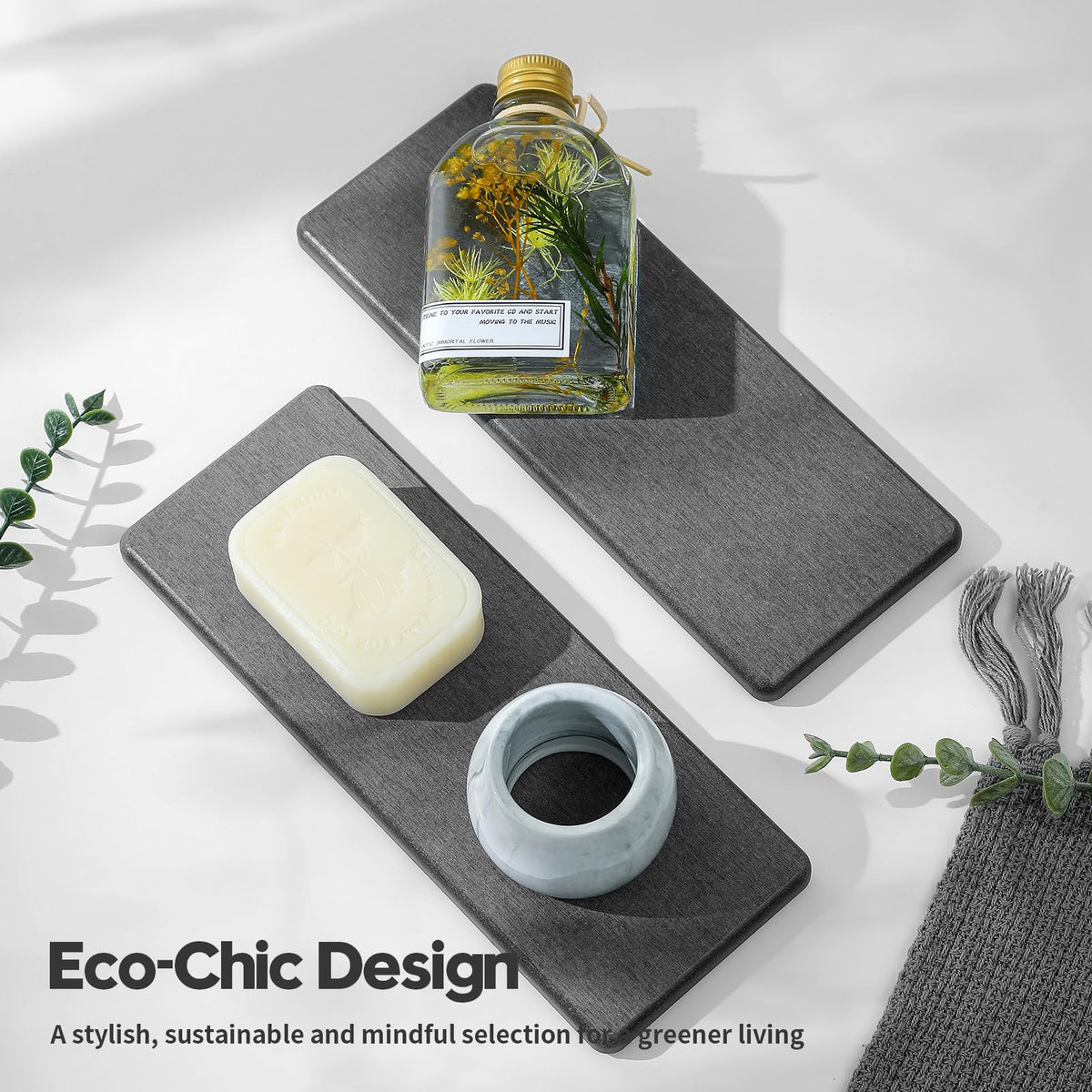 2PCS Bathroom Trays (2 Count)