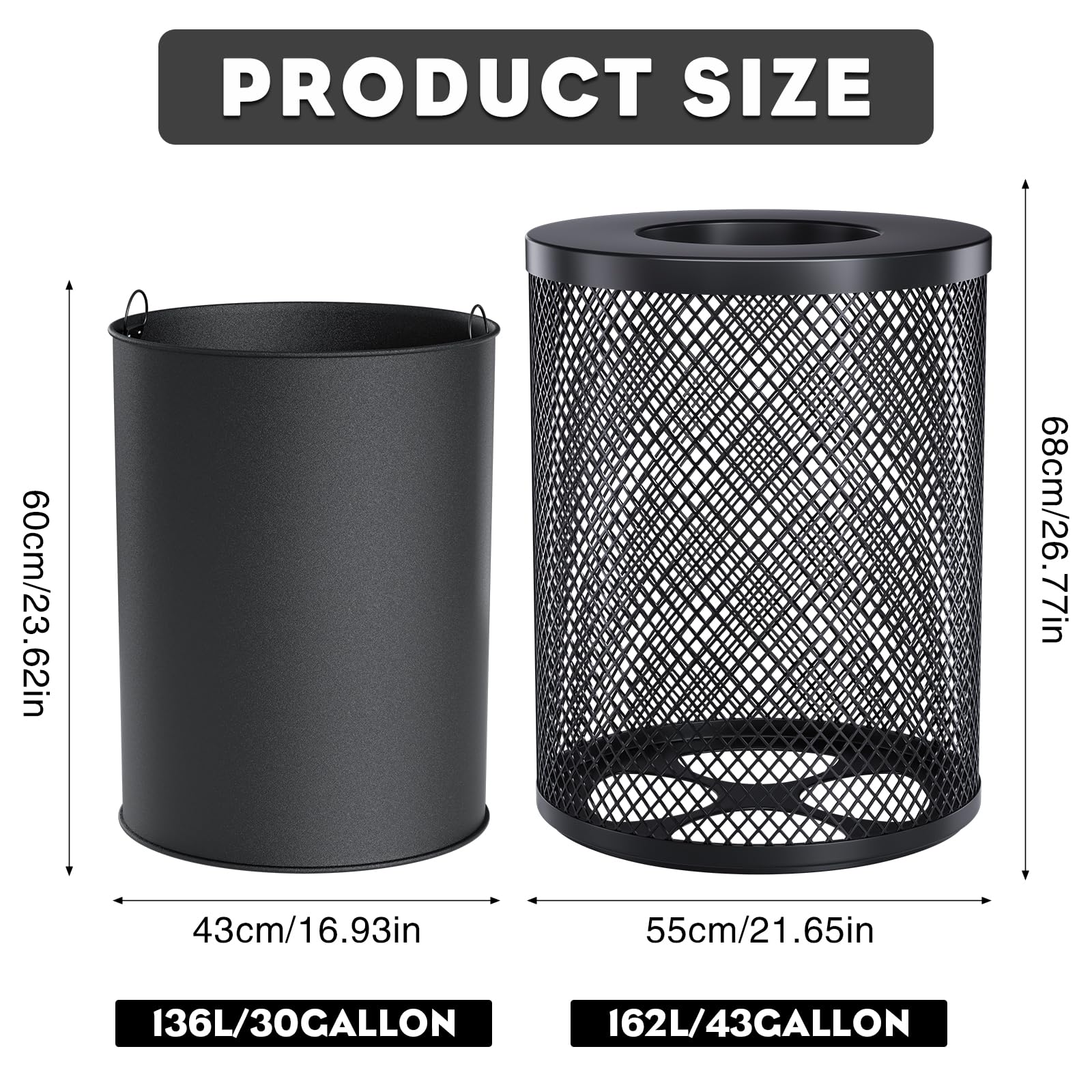 Outdoor Trash Can Commercial