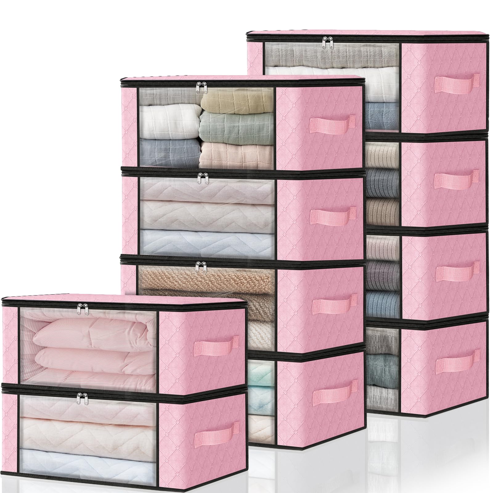 10 Pack Clothes Organizer Storage Bags (10 Count)