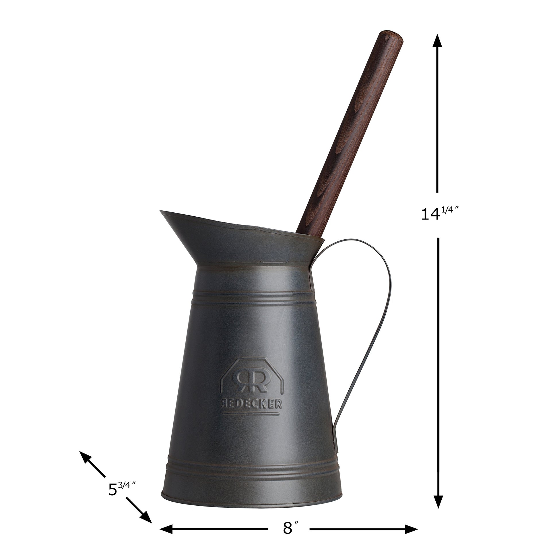Nylon Toilet Brush with Dark Coated Metal Holder