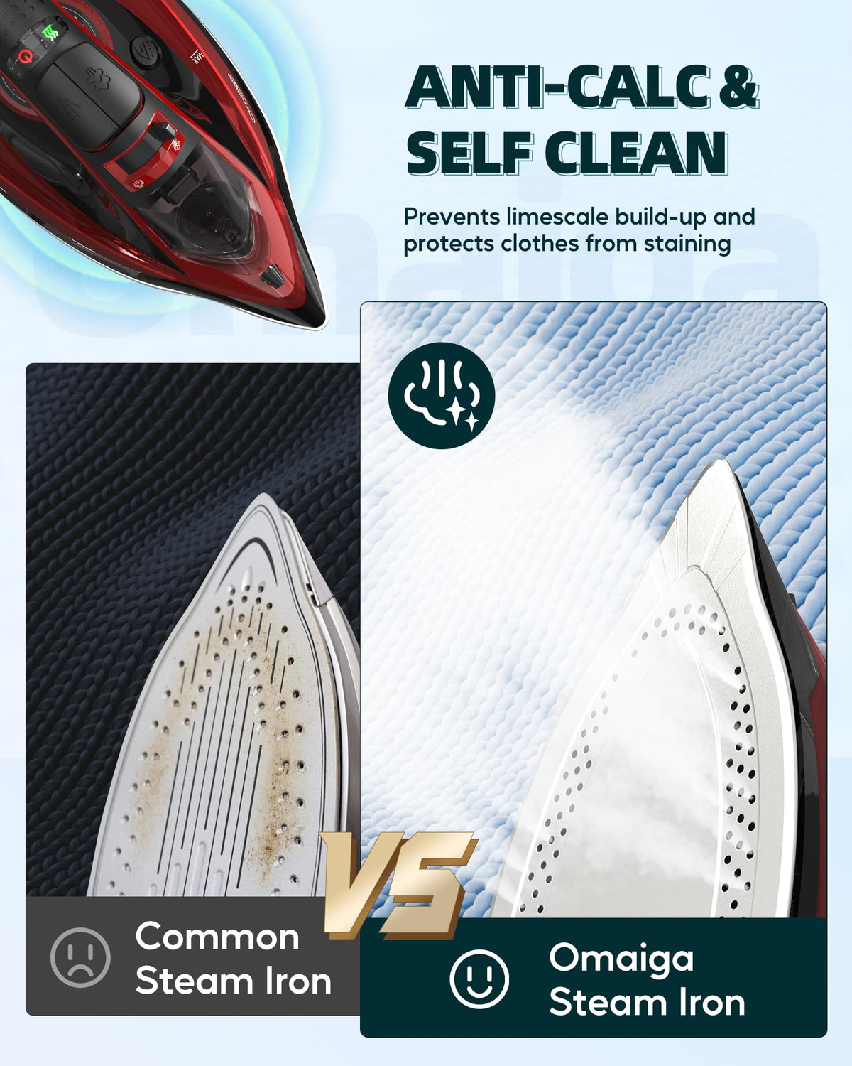 Cordless Steam Iron for Clothes