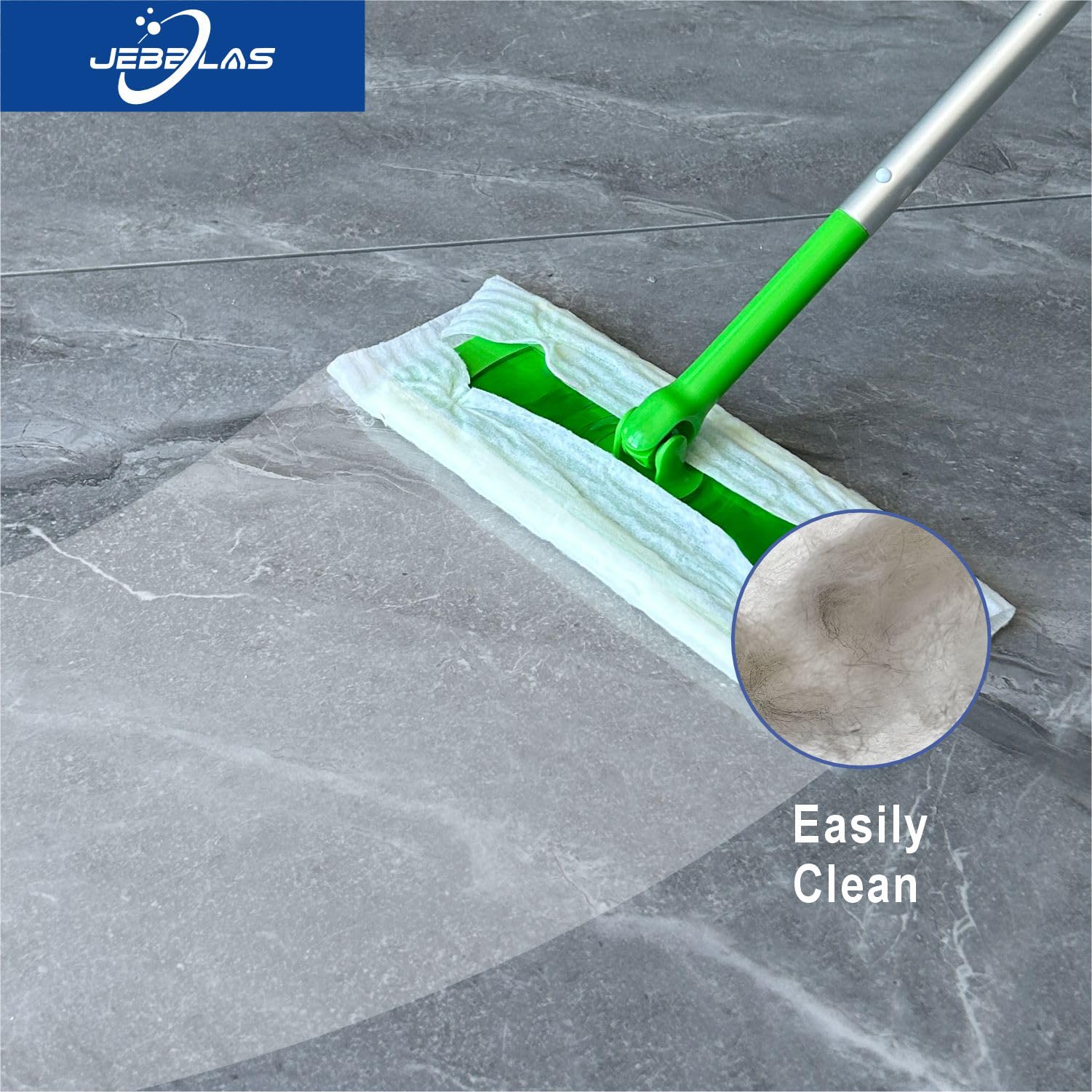 Disposable Mop Cloth Dry Sweeping Pad for Flat Mop Sweeping Cloths Multi Surface Refills (60 Count)