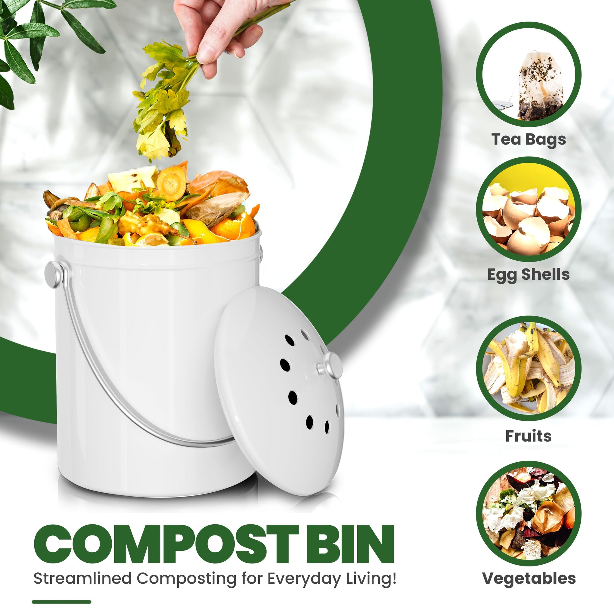 Countertop Compost Bin 1 Gallon