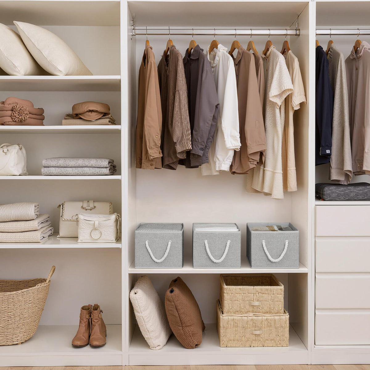 Storage Baskets for Shelves (3 Count)