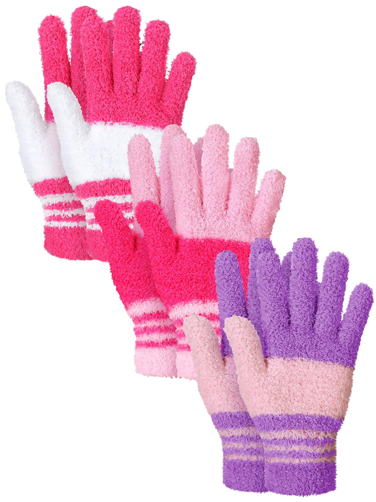 3 Pairs Microfiber Dusting Gloves for Plants Leaf (3 Count)