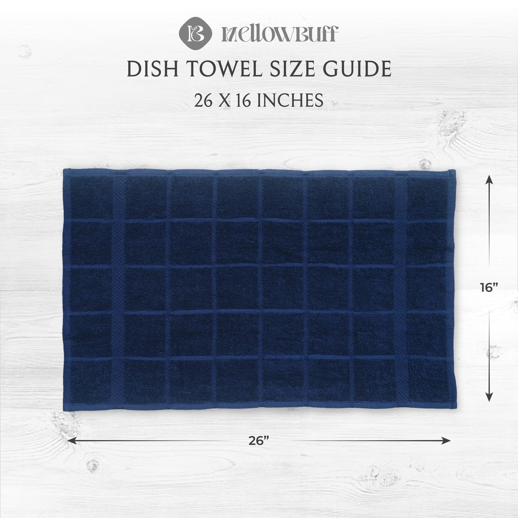 100% Cotton Terry Dish Cloth & Dish Towel (6 Count)
