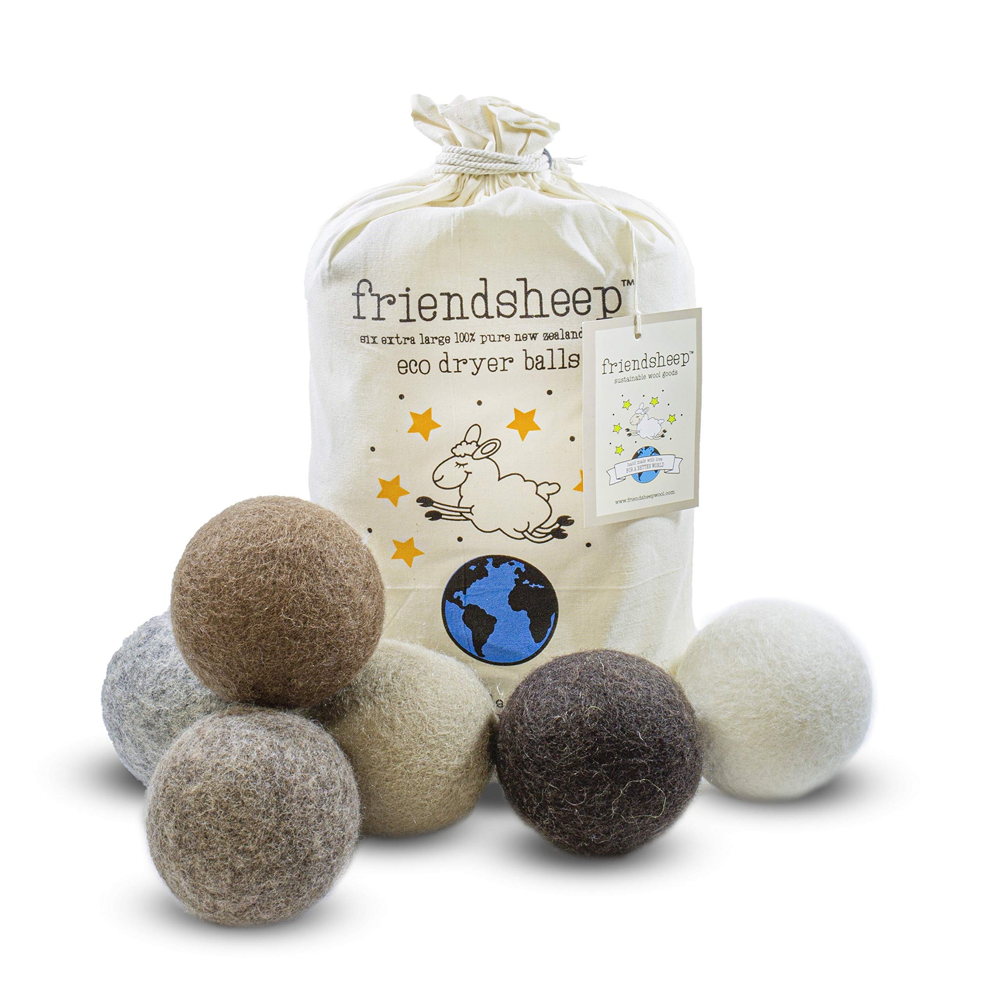 Wool Dryer Balls (6 Count)