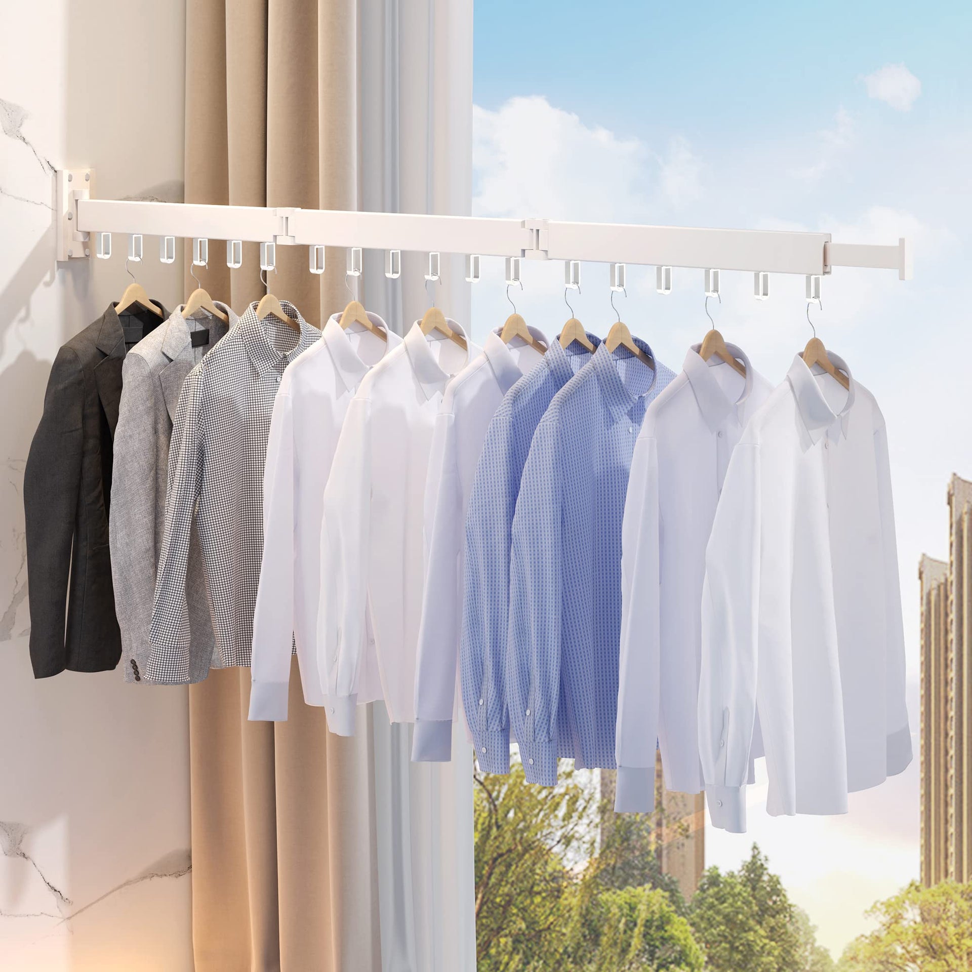 Clothes Drying Rack Wall Mounted