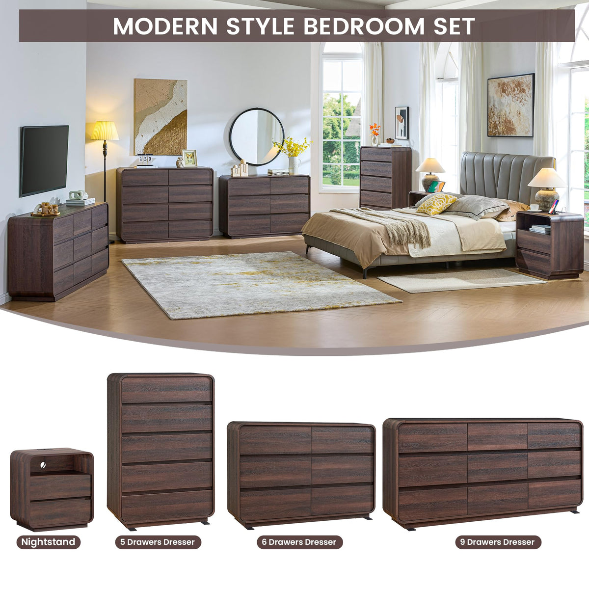 9 Drawer Dresser for Bedroom