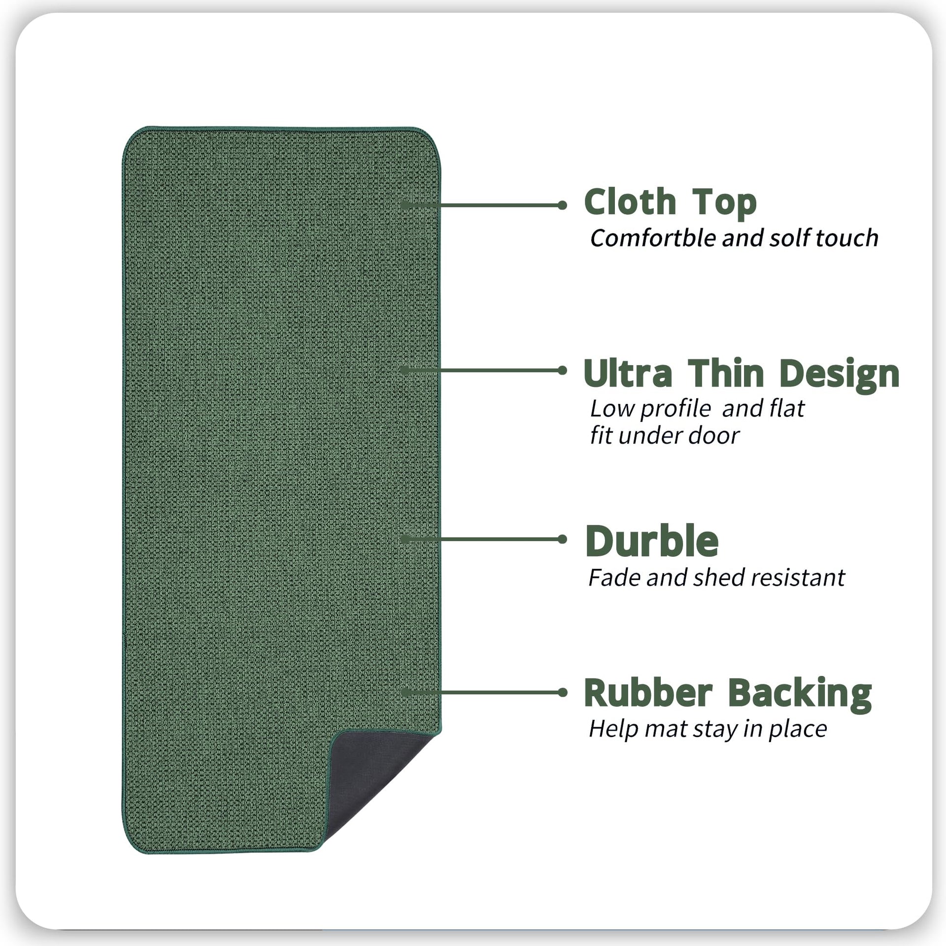 Bath Mat Ultra Thin Bathroom Runner Rugs
