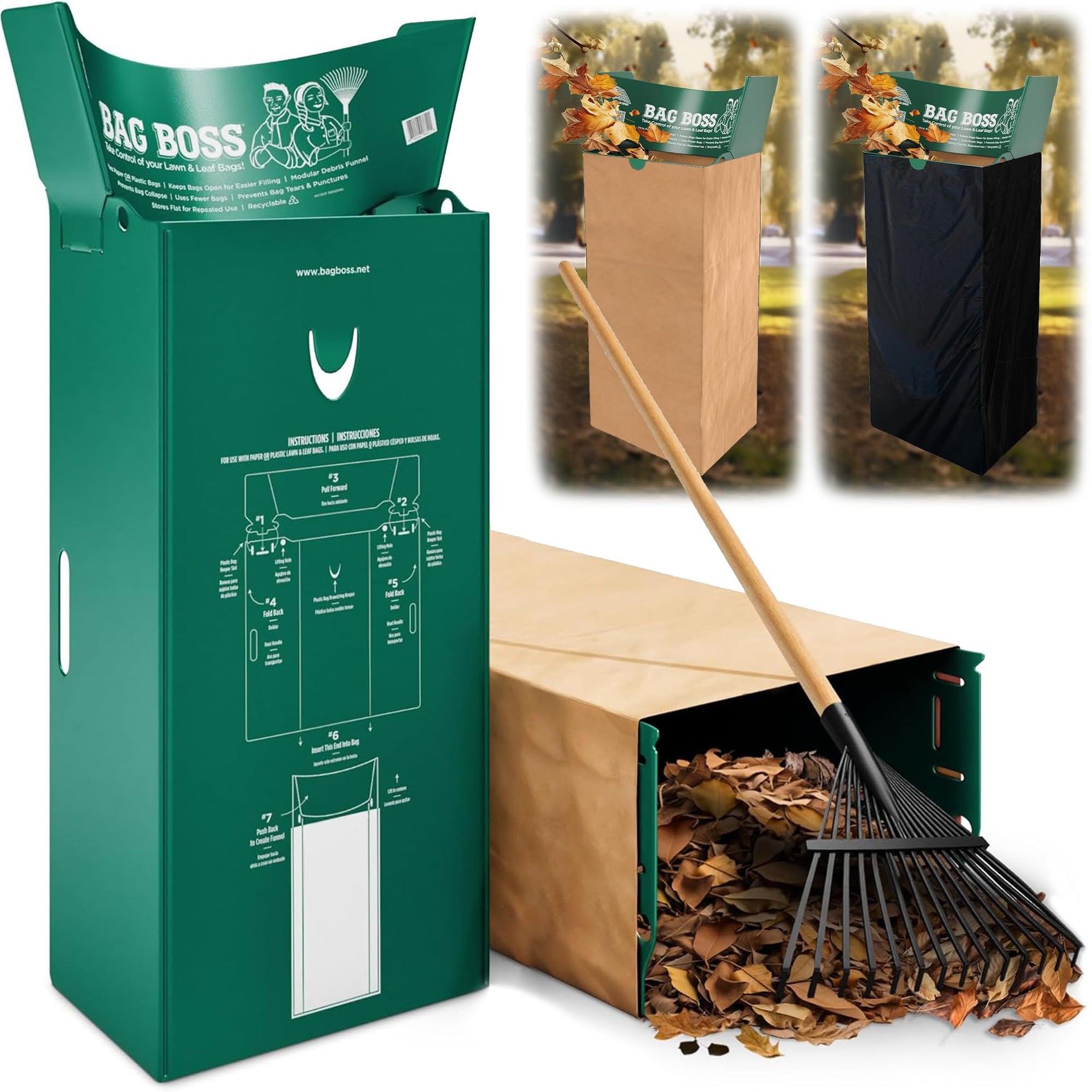 Lawn & Leaf Bag Holder