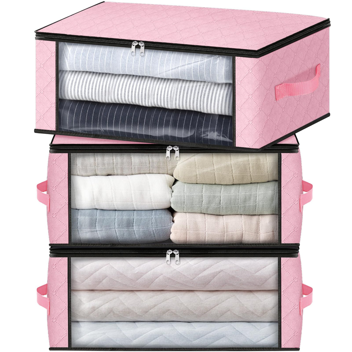 3 Pack Clothes Organizer Storage Bags (3 Count)