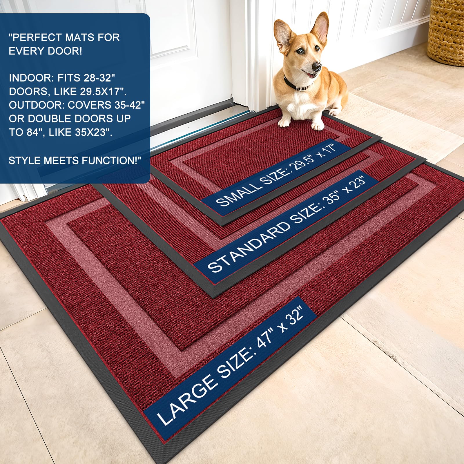 Front Door Mat Outside 29.5x17