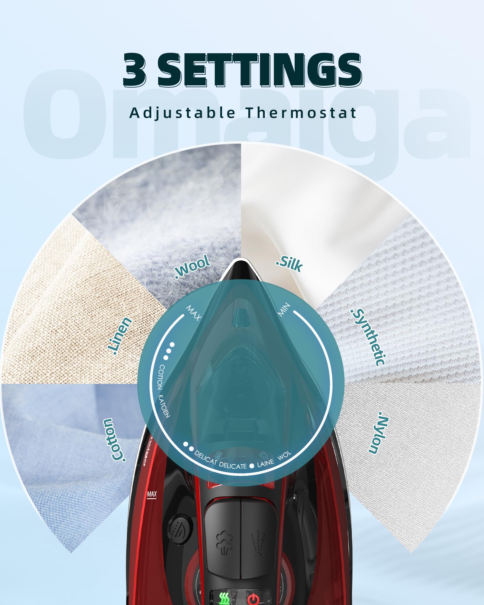 Cordless Steam Iron for Clothes