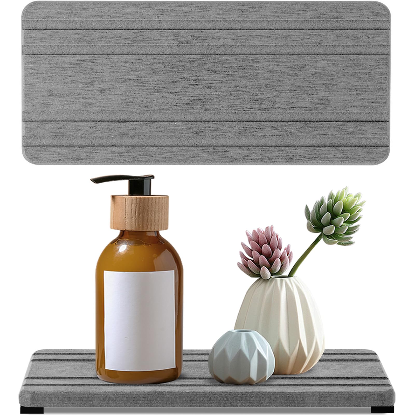 2PCS Water Absorbing Stone Tray (2 Count)