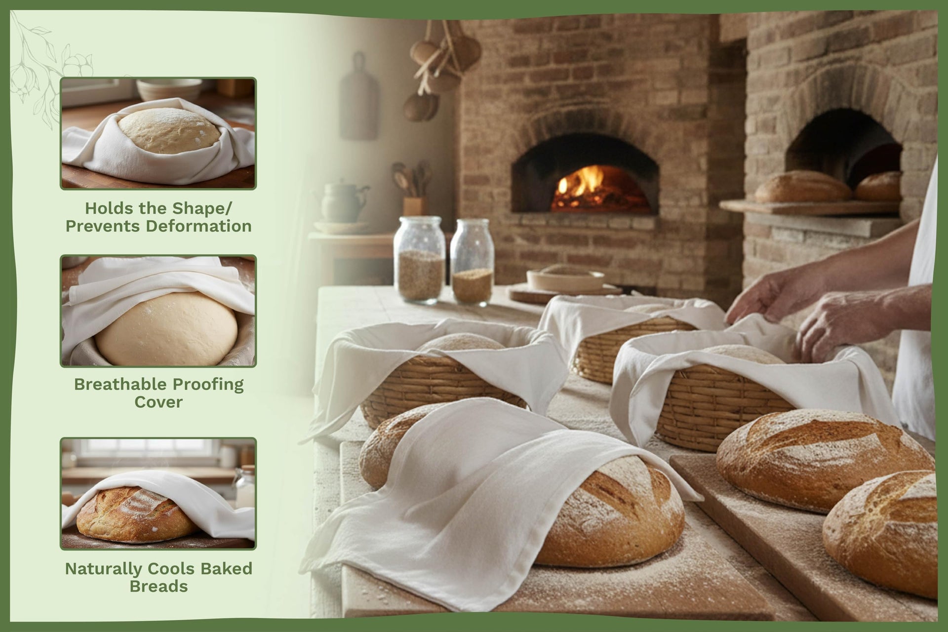 Bread Towels for Proofing Cover (5 Count)
