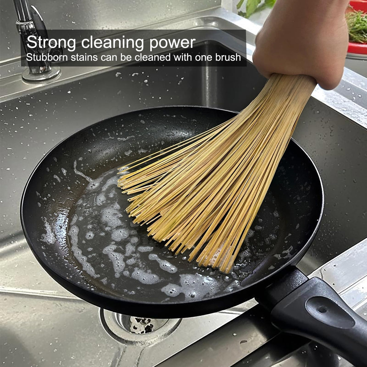 2 Pack Upgraded Bamboo Wok Brush (2 Count)