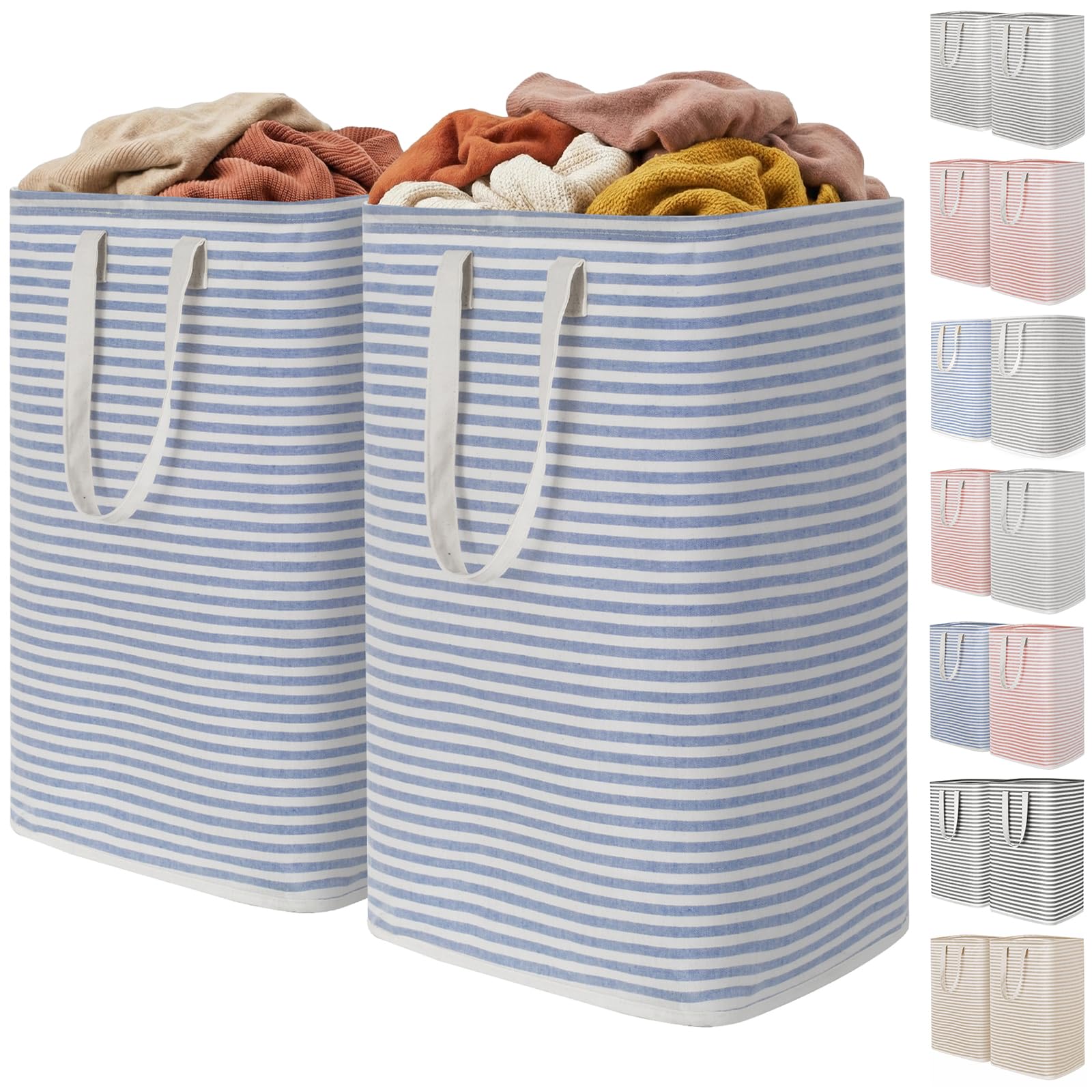 2 Pack Laundry Basket 80L Each