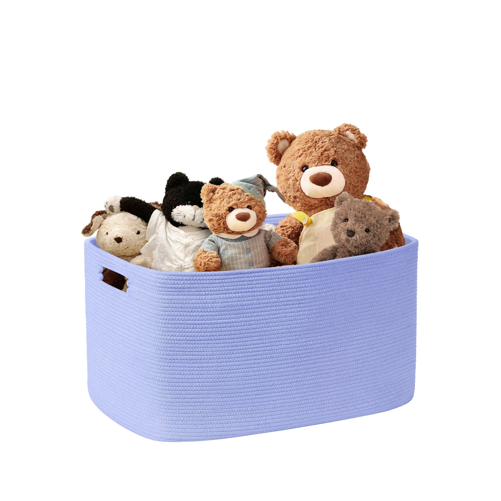 45L Small Woven Laundry Basket Hamper with Handles
