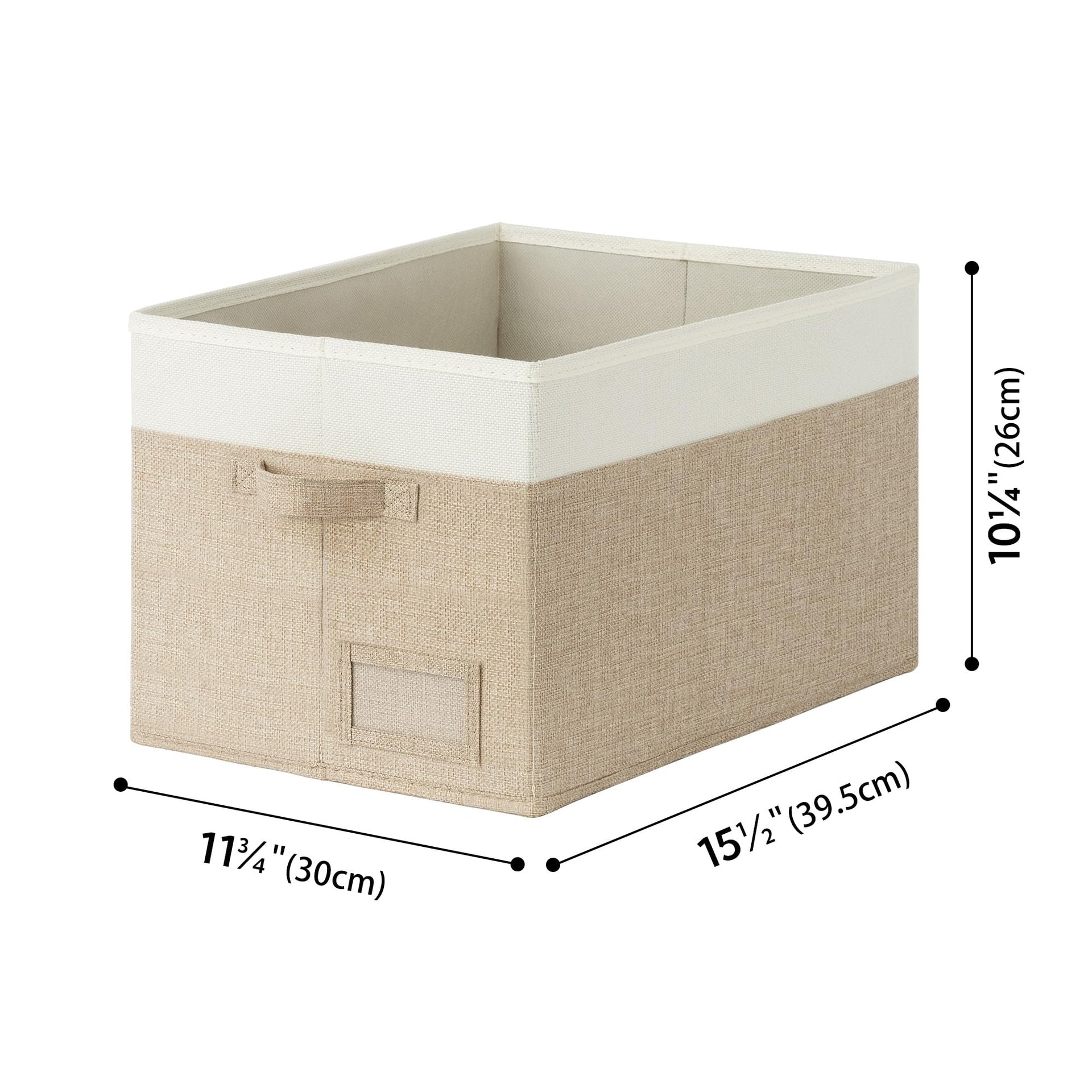 Closet Storage Bins with Label (3 Count)