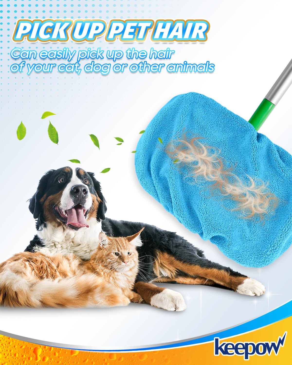 6 Pack Reusable Mop Pads Compatible with Sweeper Mop (8 Count)